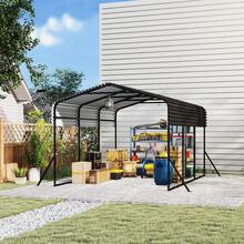 Garages, Canopies, & Carports - Black-10*15FT - View 7