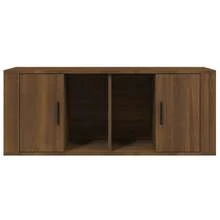 Mobile porta TV vidaXL, rovere marrone, 100x35x40 cm, legno composito - Cammello - Visualizzare 5