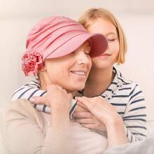 6 Pcs Chemo Caps with Brim Visor Cancer Headwear Women Flower Turban Hats Soft Hats Patients Hair Loss - Varios colores - Ver 4
