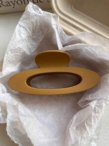 4pcs/1pc Women's Black, White, Khaki, Brown Lightweight Plastic Hair Clips, Fashion Versatile High-End Elegant Simple Solid Color Hair Claws, Suitable For Daily Outing, Casual, Party, Commute, Beach, Vacation, Ponytail, Bun Hairstyle, Washing Face, Bathing, Makeup, Outfit Accessory Women Claw Clip Fashion Hair Clutch