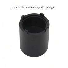 1 pieza, tuerca de la placa ondulada del eje del grifo, herramienta de desmontaje de embrague, herramienta de extracción de cuatro garras para motocicletas CG125 GN125, 41 mm - Color negro - Ver 4