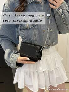 Mini Top Handle Satchel Bag New Small Bag Women 2025 Popular New Korean Version Fashion Messenger Bag Internet Celebrity Fashion Texture Shoulder Handbag Cute Purse Mini Crossbody Bags For Women Top Handle Clutch Handbag Can Be Used As Valentine's Day, Thanksgiving, Halloween,Christmas Gift. - 彩色 - 查看 8