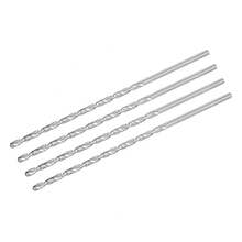 uxcell Barrenas de Taladro de 1 mm, Acero de Alta Velocidad, Barrena Recta Extra Larga de 160 mm de Longitud para Madera, Plástico, Aluminio, 4 Piezas - 6,2 mm x 160 mm - Ver 16