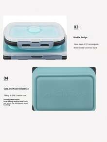 4 pezzi Contenitori per alimenti pieghevoli in silicone, Contenitori per alimenti in silicone espandibili e richiudibili, Contenitori per alimenti portatili, Adatti per adolescenti e lavoratori d'ufficio - Microonde e lavastoviglie - Ideali per scuola, mensa, cucina domestica, conservazione in frigorifero, lunch box, picnic all'aperto, microonde - Lunch box portatile, Scatola per il tè del pomeriggio - Multicolore - Visualizzare 4