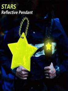 高可见度反光星星挂件 - 多用途，可作学生背包挂件、简约可爱配饰、ins风女孩包包装饰、流行小物、宠物挂件 - 彩色 - 查看 7