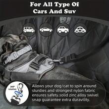 宠物狗车载安全背带，适用于小型和中型犬，多功能车载安全牵引绳，宠物旅行背带，也可作为牵引绳使用 - 均碼 - 查看 9