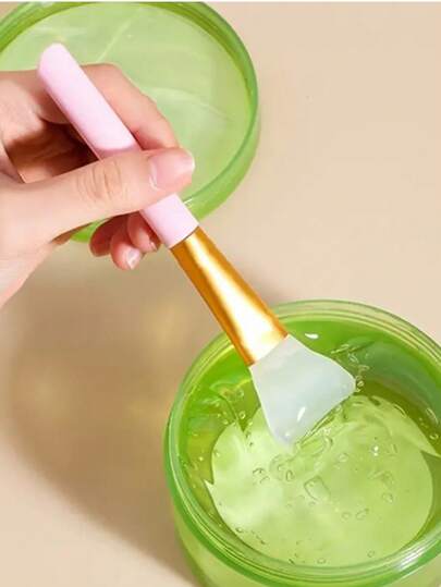 3pcs Soft Silicone Face Mask Brush, Suitable As A Beauty Tool For Moisturizing Cream, Also Suitable For DIY Mixed Face Mask Such As Adding Clay, Talc Powder And Charcoal