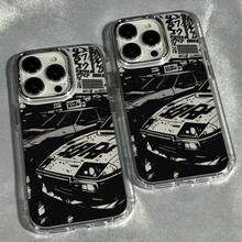 Carcasa de Carreras Paralelas Adecuada para iPhone 16 para iPhone 16 pro max/16plus/16pro/para iPhone 15 pro max/15plus/15pro/14plus/14promax/14pro/iPhone13 pro max/13pro/12pro/12promax/11promax/11pro/para iPhone 11 carcasa suave para iPhone 17 anti caída 8 Plus/7 Plus - transparente - Ver 4