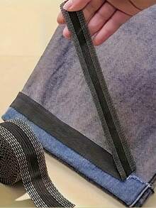 Self-Adhesive Fabric Patches For Pants, Jeans Etc. - Easy To Sew, Durable Clothing Repair Strips - Available In Multiple Colors (White, Black) - Ideal For Garment Cutting And Fashion Accessories, Sewing Supplies | Fashion Apparel Accessories | Durable Repair Fabric - Multicolor - View 12