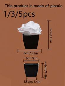 1/3/5 Stück künstliche Rose Mini Topfpflanzen Deko, Zuhause, Hotel, Büro, Halloween, Weihnachten, Valentinstag, Hochzeit Tischdekoration