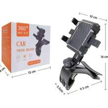 360° Rotatable Car Mobile Phone Holder - Dashboard Navigation Mount With Parking Number Plate - Multicolor - View 13