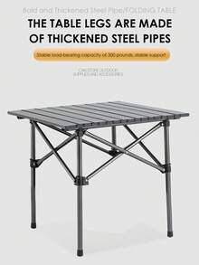 Ultralight Outdoor Compact Camping Side Table Folding Camp Table Portable Roll Up Table With Carry Bag Small Table For Backyard, Indoor, Grilling, BBQ