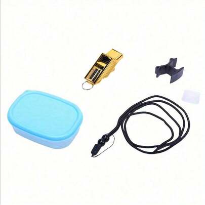 1pc Professional Referee Whistle, Survival Whistle For Sports, Suitable For Football, Basketball, Volleyball, High-Pitch Soundless Whistle