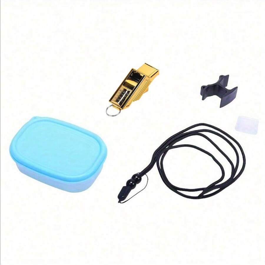 1pc Professional Referee Whistle, Survival Whistle For Sports, Suitable For Football, Basketball, Volleyball, High-Pitch Soundless Whistle