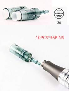 Aiguilles de cartouche de rechange pour le dispositif de beauté électrique Ultima M8 A10 Dermapen (), convenant aux soins de la peau, au minoxidil, au derma-roller, à la thérapie par microneedling, aux produits de beauté et de soins de la peau, aux spas, aux soins personnels, aux outils de soins de la peau, aux soins du visage, aux fournitures pour thérapeutes de beauté, aux massages, aux outils de massage du visage, aux rouleaux faciaux, etc. - Transparent - Voir 16