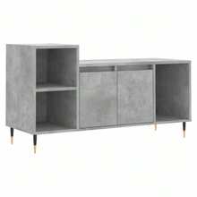 Mobile porta TV vidaXL, grigio cemento, 100x35x55 cm, materiale a base di legno - Cammello - Visualizzare 11