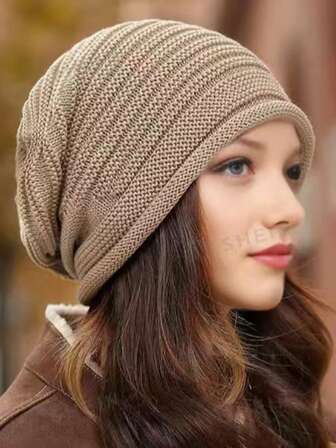 Bohemisk gatufest enfärgad varm stickad mössa, höst/vinter ny vinter ananas pekskärm stickad tjocka varma vantar stickad mössa, vinter, unisex varm mössa, fingerlösa handskar enfärgade stickade handskar, brättelös keps, unisex utomhus varma casual handskar lämpliga för pendling, Y2K-stil