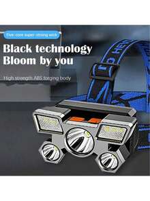 Headlamp Berkemah - Hitam - View 3