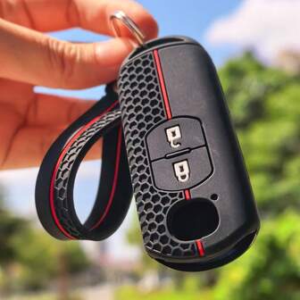 适用于 2 3 6 Demio Atenza Axela CX-5 CX5 CX-3 CX7 CX-9 3 4 CX30 的硅胶钥匙扣汽车钥匙套