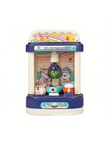 Fun Electric Musical Lighting Claw Game Mini Catch Toys Clip Wrist Machine - Blue - View 4