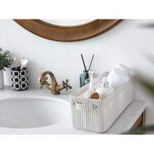 Storage Baskets - Rayures grises et blanches - Voir 5