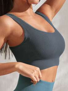 Women's Ribbed Knit Fitness Top - 2 件組 - 多色 - 查看 4