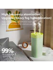 1个山形便携式USB加湿器，创意火山香薰机，噼啪作响的美学设计，具有七色变色灯光喷雾功能，适合桌面装饰、卧室氛围营造，以及美容保湿等多种用途。 - 多色A - 查看 4