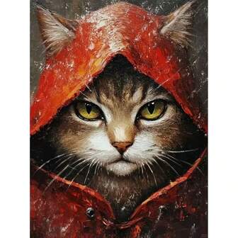 1pc Frameless Round Diamond Painting Kit - Full Drill Diamond Art, Canvas DIY Mosaic Craft Set, Includes Pen, Glue, Diamond Tray, Diamond Beads. Suitable For Diamond Painting Enthusiasts, Home Wall Decor Gifts, Children's Educational Toys, Stress Relief