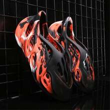 Foam Runner Shoes, Unisex Foam Runner Sneakers Pillow Cloud Shoes Non-Slip Lightweight Breathable Soft  Sandals - Ngụy trang màu đen - Xem 6