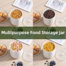 3pcs Multi-Purpose Ceramic Kitchen Storage Jars - Utensil Holder, Vase, Flip-Top Airtight Container, Suitable For Coffee, Tea, Sugar, Kitchen Storage - For Home, Office, Cafe - White - View 8