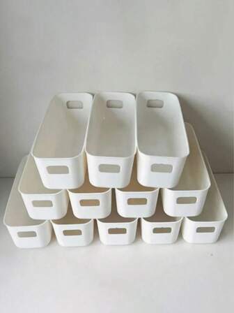 3/1 Peça Caixas de Armazenamento de Plástico Empilháveis com Alças, Adequadas para Escritório, Casa, Guarda-Roupa, Cestos de Armazenamento Multifuncionais, Recipientes Duráveis para Meias, Roupas Íntimas, Artigos de Papelaria, Cosméticos; Caixas de Armazenamento Estilo Gaveta Economizadoras de Espaço, Casa, Vida Doméstica, Organização de Armazenamento, Cestos, Caixas, Recipientes, Cestos de Armazenamento [Os Itens de Plástico Podem Estar Ligeiramente Deformados e Menores que a Imagem, Fique Ciente Caso Isso Seja Uma Preocupação]