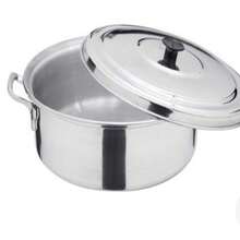 Arrocera De Aluminio Con Tapa De 22 cm Ideal Para Cocina Resistente  Practica - Plateado - Ver 1