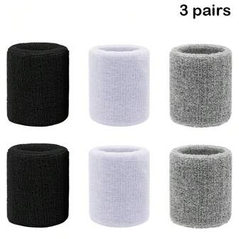 Muñequeras para hombres y mujeres, muñequeras de tenis transpirables y absorbentes para baloncesto, correr, gimnasio y entrenamiento