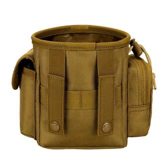 600D Camouflage Waist Pack, Outdoor Sports Hiking Camping Storage Fanny Pack, Large Capacity Durable Lightweight Pet Training Bag