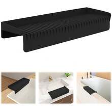 Protector de borde de fregadero para fregadero de cocina, protector de salpicaduras de fregadero de silicona para cocina y baño, protege la encimera de arañazos, manchas, salpicaduras, protector de - Gris - Ver 1