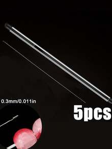 3/5/7pcs Set Of Bead Needles With Side Openings For Easy Threading, Suitable For Handicraft And DIY Bead Making - With Storage Tube - Beading Needle - View 16