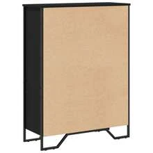 Libreria vidaXL, nera, 80x31x106 cm, materiale a base di legno - Cammello - Visualizzare 6