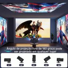 Portable Projector Launch Hy320 4K Home Cinema Up To 200 Inches Android Wi-Fi Full HD Movies Meetings TV Box Video Game Smart TV - 黑色 - 查看 7