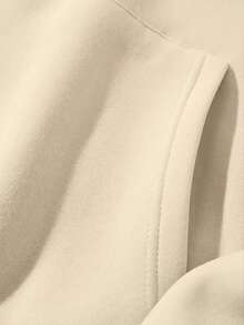 Men's Casual Street Style NYC Slogan Print Pocket Drawstring Hoodie, Spring/Autumn - Apricot - View 7