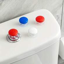 One Toilet Flush Button, Adhesive Door Handle, Creative Bathroom Accessory, Prevents Nail Breakage, Easy For Women With Long Nails To Press, Bathroom Decorative Accessory. Bathroom Accessories Bathroom Tools