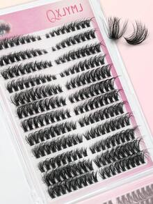 216PCS D-Shaped Curly Segmented False Eyelashes, Natural, Fluffy, And Thick Segmented False Eyelashes, DIY Eye Makeup Extending Eyelash Clusters, Naturally Magnifying Your Eyes, Beautiful And Practical False Eyelashes - D - 查看 5