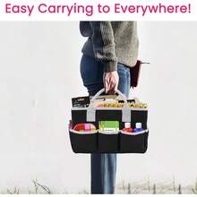 Bolsa organizadora de computadora para profesores, organizadora para artes - negro-Gris - Ver 7