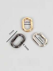 Metal Oval Spring Buckle, Can Open Keychain, Bag Hook, Extension Clip, Dog Chain Buckle Accessories, Luggage Hardware Accessories, Hiking Buckle, Very Suitable For Wearing While Traveling, Travel Accessories,Suitable For Wallet Straps, Keys, Handicrafts, Hook Clips, DIY Accessories