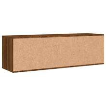 Mobile porta TV vidaXL in legno di rovere marrone, 120 x 34 x 37 cm, realizzato in legno composito. - Cammello - Visualizzare 6