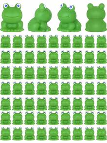 1/5/10/20/50/100 pièces Mini grenouilles décoration de jardin, petites grenouilles en plastique, figurines miniatures de grenouilles en résine pour jardin de fées miniature, décoration de paysage de mousse - Multicolore - Voir 1