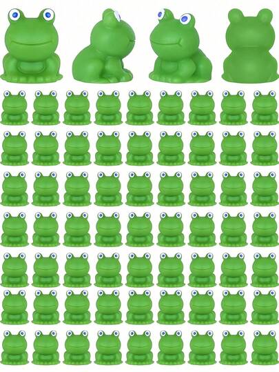 1/5/10/20/50/100 piezas Mini ranas decoración de jardín, ranas de plástico diminutas, figuras de resina de rana en miniatura para jardín de hadas en miniatura, decoración de paisaje de musgo