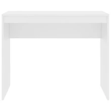 Mesa vidaXL branca, 90x40x72 cm, em madeira engenheirada. - Castanho - Ver 4