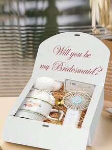 10个/5个/3个/1个装 - 白色/黑色/粉色/棕色带盖礼盒，带丝带，适用于伴娘邀请、婚礼、生日礼物、迎婴派对及其他派对、情人节礼物、情人节包装、生日、DIY制作、美妆收纳盒、毕业礼物包装、婚礼派对装饰盒 - 白色 - 查看 6