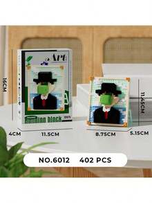 300+片名画成人积木，家居桌面装饰，DIY礼物送给亲朋好友，节日/圣诞节/新年礼物，3D拼图积木，适合情人节、生日、母亲节、教师节等场合。 - 彩色 - 查看 8