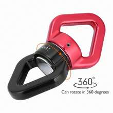 Dispositivo giratorio para columpio de árbol de 30 kN, el dispositivo de cuerda de escalada giratorio, accesorio de gancho colgante para columpio de árbol de red, danza aérea con telas. - Multicolor - Ver 1
